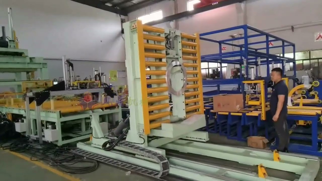 Steel Coil Upender Turning Over Manufacturer Automatic Shrinking Machine