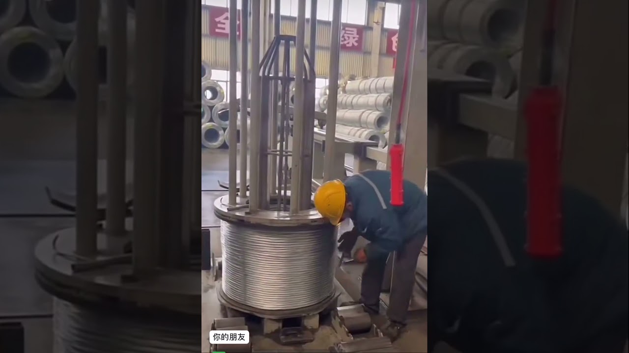 Coil Packing Equipment Transforming Steel Wire Basket To Coils With